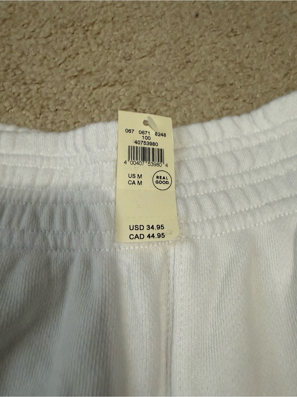 aerie White Athletic Lounge Shorts - Picture 3 of 4